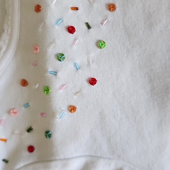 Gymboree White Top with Colorful Accents And Pink corduroy material Jeans - Picture 5 of 10